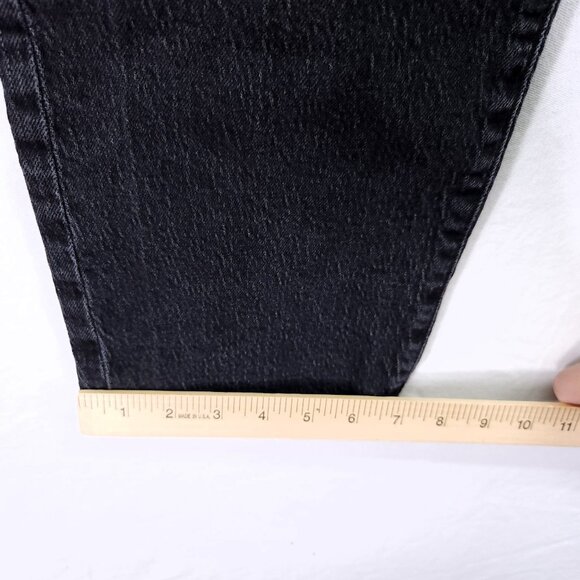 Madewell The Curvy '90s Straight Jean Size 24 Black Grunge High Rise - Picture 8 of 14